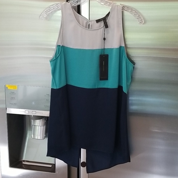 💕BCBGMaxAzria💕 Lucie Color Block Top - Picture 6 of 8